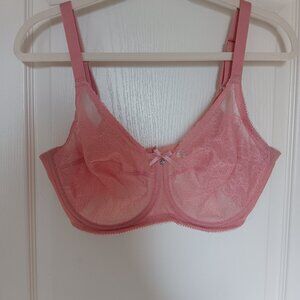 Wacoal Retro Chic underwire bra,36dd,Bridal Rose,pre-owned